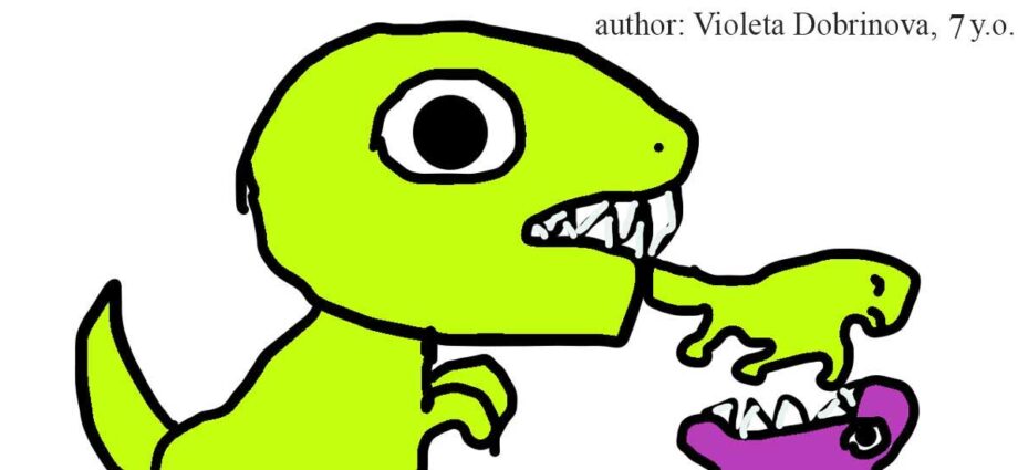 Violeta Dobrinova - dinosaurs, (Виолета Добринова)